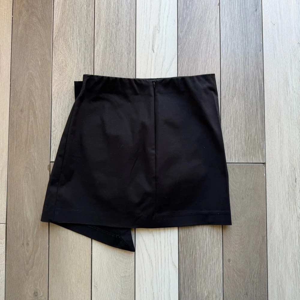 Zara asymmetrical ruched women's skirt